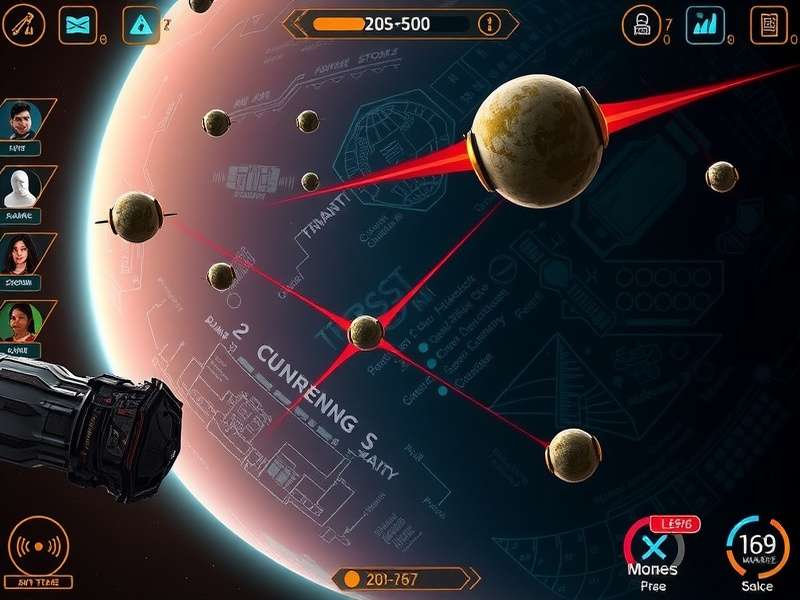Anise Universe Pioneers gameplay screenshot showing space exploration